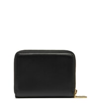 LOVE MOSCHINO GOLDEN HEART Medium zip around wallet Black - Women’s Wallets - 3