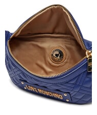 LOVE MOSCHINO QUILTED  Pouch blue - Women’s Bags - 3