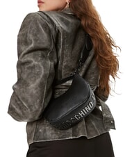 LOVE MOSCHINO GIANT  Mini Bag with shoulder strap Black - Women’s Bags - 5