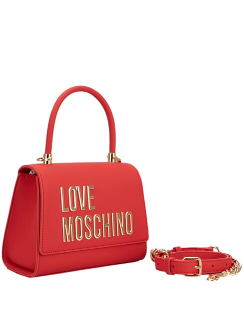 LETTERING Mini Handbag, with shoulder strap RED - Women&rsquo;s Bags