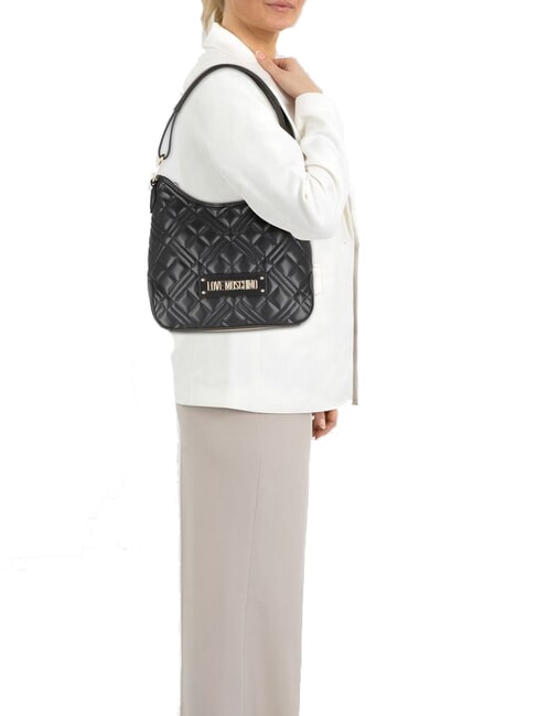 QUILTED  Hobo Shoulder Bag Black - Women’s Bags