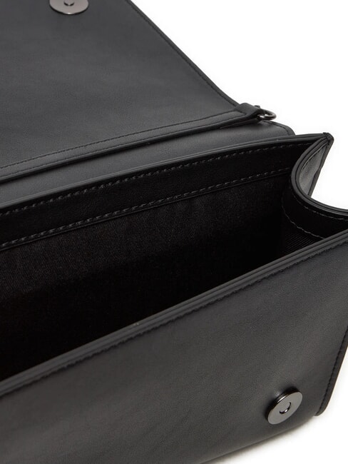 CHAIN Shoulder bag with micro studs black/gunmetal - Women’s Bags