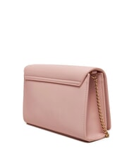 LOVE MOSCHINO GOLD LETTERING Chain Clutch with shoulder strap rose - Women’s Bags - 2