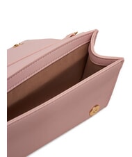 LOVE MOSCHINO GOLD LETTERING Chain Clutch with shoulder strap rose - Women’s Bags - 3