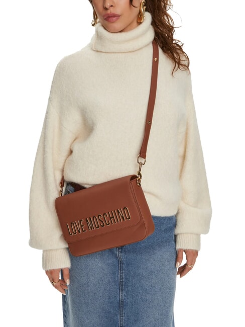 LETTERING shoulder bag walnuts - Women’s Bags