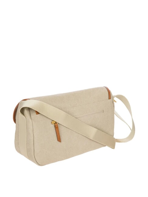SORRENTO M Medium canvas bag with flap BEIGE - Women’s Bags