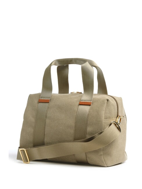 SORRENTO CAMILLA Canvas satchel bag with shoulder strap olive - Women’s Bags
