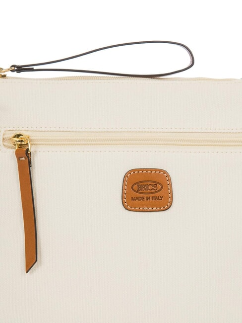 SORRENTO EMMA Canvas flat shoulder bag PANNA - Women’s Bags