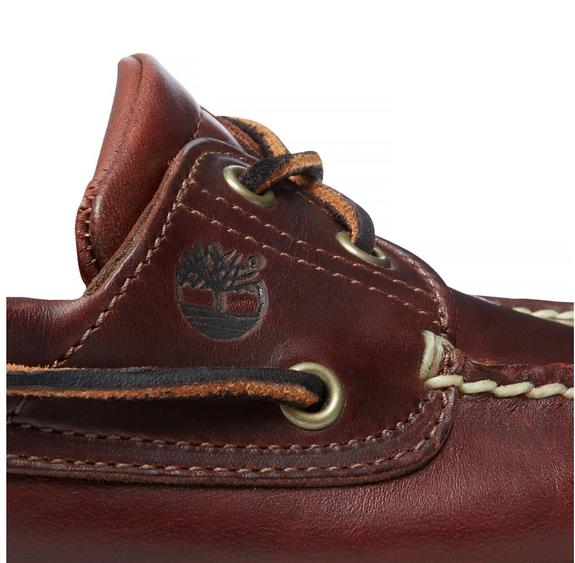 boat shoes CLASSIC, in leather BROWN - Men&rsquo;s shoes