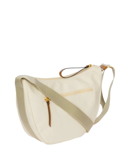 SORRENTO LUNA Canvas crescent bag PANNA - Women’s Bags