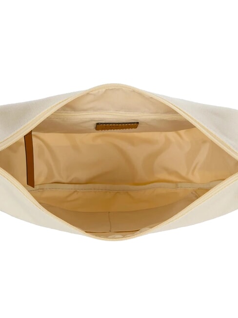 SORRENTO LUNA Canvas crescent bag PANNA - Women’s Bags