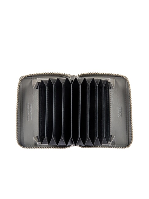 BERNINA Leather credit card holder GREY - Men’s Wallets