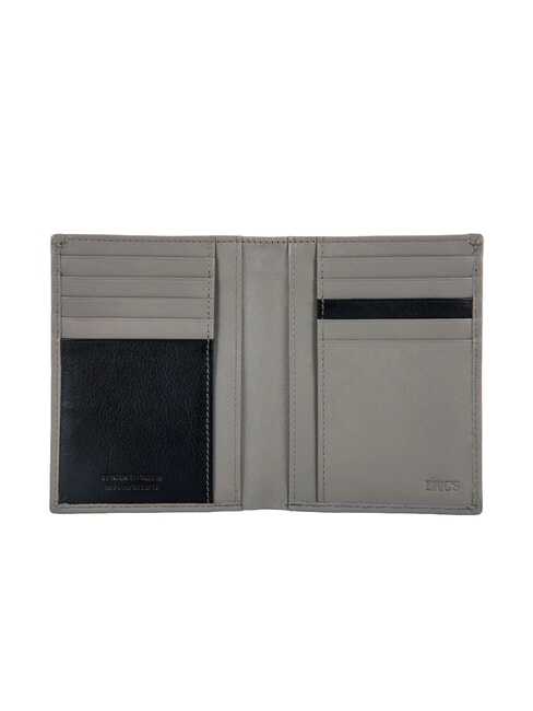 BERNINA 10cc Vertical Leather Wallet GREY - Men’s Wallets