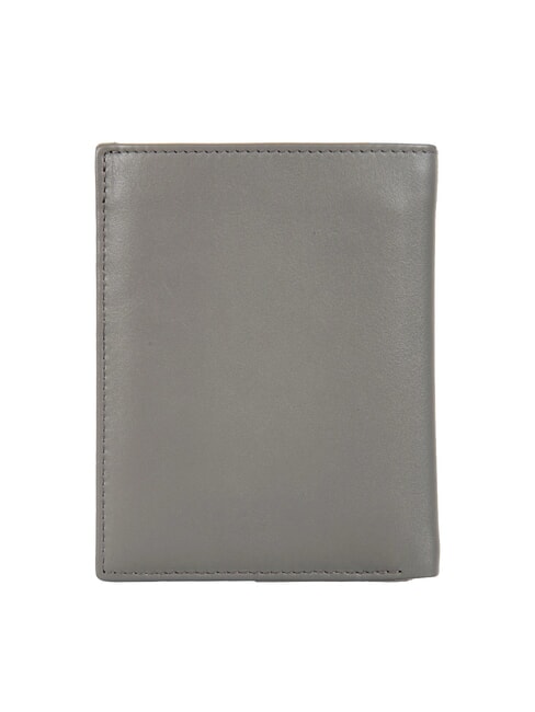 BERNINA 10cc Vertical Leather Wallet GREY - Men’s Wallets