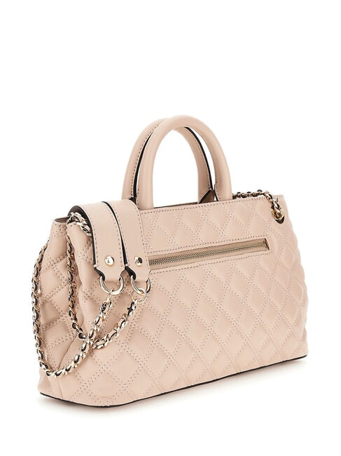 GIULLY Quilted bag with double handles light beige - Women’s Bags