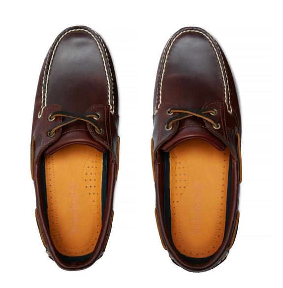 boat shoes CLASSIC, in leather BROWN - Men&rsquo;s shoes