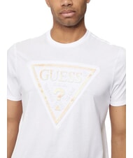 GUESS PATCHWORK Printed T-shirt purwhite - T-shirt - 3