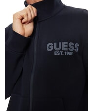 GUESS CLASSIC High-neck full-zip sweatshirt smartblue - Sweatshirts - 3