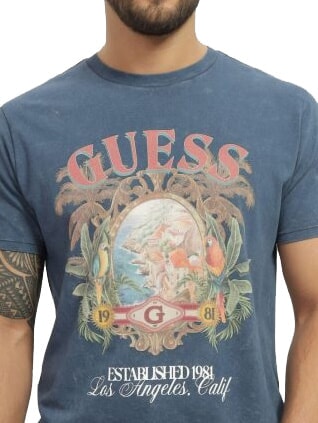 RESORT Printed T-shirt pennant blue multi - T-shirt