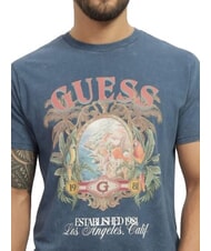 GUESS RESORT Printed T-shirt pennant blue multi - T-shirt - 3