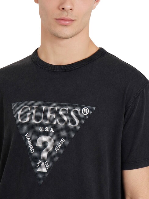 TRIANGLE Cotton T-shirt with print jetbla - T-shirt