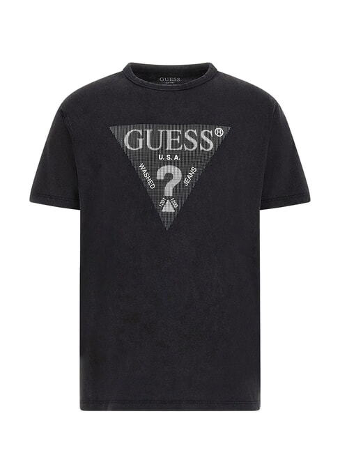 TRIANGLE Cotton T-shirt with print jetbla - T-shirt