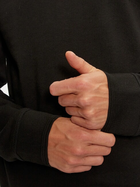 BOX Metallic logo embroidery sweatshirt jetbla - Sweatshirts