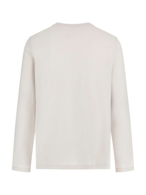 TRIANGLE Long sleeve shirt with patch muted stone - Men's Sweaters