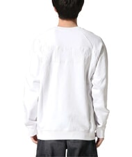 GUESS RAGLAN Cotton crewneck sweatshirt purwhite - Sweatshirts - 2
