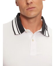 GUESS NOLAN Polo short sleeve striped collar purwhite - Polo shirt - 3