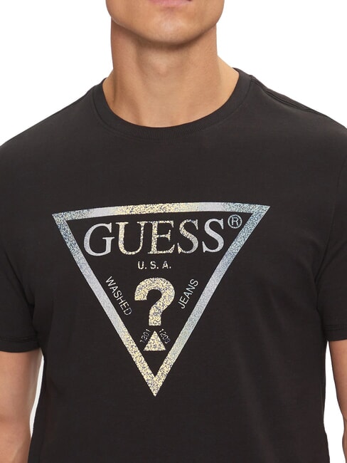 TRIANGLE T-shirt with maxi print jetbla - T-shirt