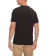 GUESS TRIANGLE T-shirt with maxi print jetbla - T-shirt - 2