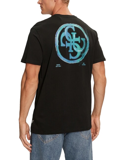 BASIC 4G logo print T-shirt jetbla - T-shirt