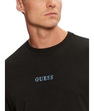 GUESS BASIC 4G logo print T-shirt jetbla - T-shirt - 3