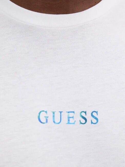 BASIC 4G logo print T-shirt purwhite - T-shirt