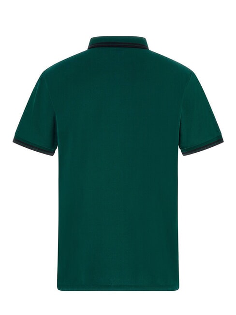 PIQUE Stretch short-sleeved polo shirt dark jade - Polo shirt