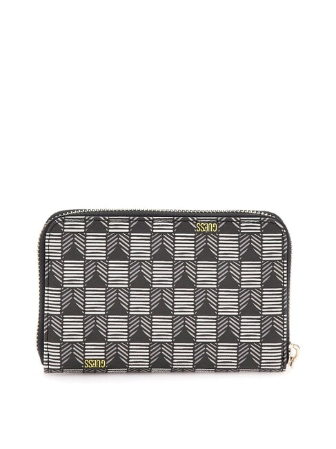 G WAVE  Medium Zip Around Wallet black logo - Women’s Wallets