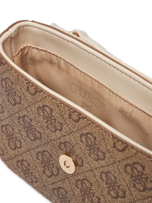 GIRL Mini Handbag, with shoulder strap 4g aop beige white - Women’s Bags