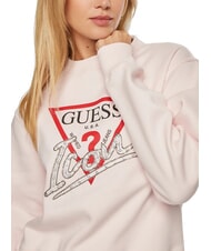 GUESS ICON Crewneck sweatshirt low key pink - Women's Sweatshirts - 3