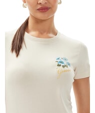 GUESS FLOWERS Stretch T-shirt vanilla blush - T-shirt - 3
