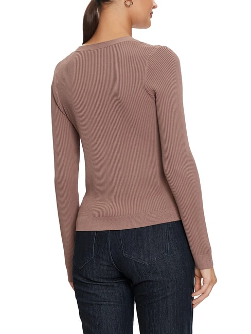 KAILEY Ribbed Cardigan with Buttons iron - Women's Sweaters