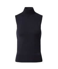GUESS ZELINDA Turtleneck top with armholes jetbla - T-shirt - 4