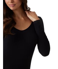 GUESS TESSA Long sleeve ribbed bodysuit jetbla - T-shirt - 3