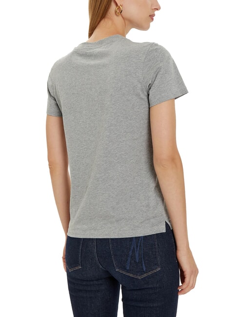 STUDDED Cotton T-shirt rhinestone logo marble heather - T-shirt