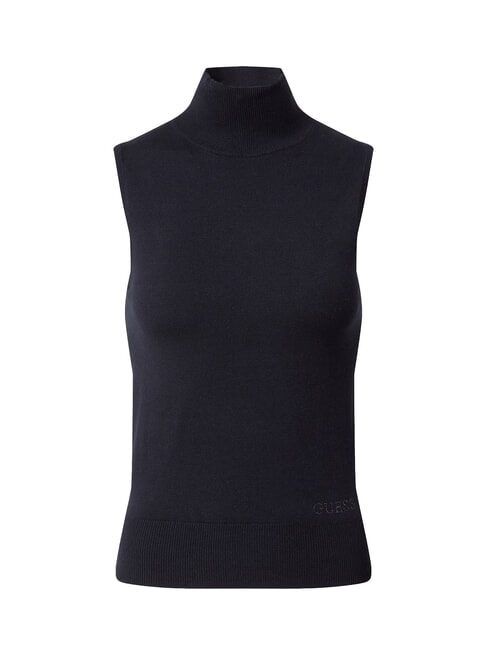 ZELINDA Turtleneck top with armholes jetbla - T-shirt