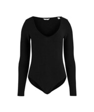 GUESS TESSA Long sleeve ribbed bodysuit jetbla - T-shirt - 4