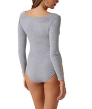 GUESS TESSA Long sleeve ribbed bodysuit - T-shirt