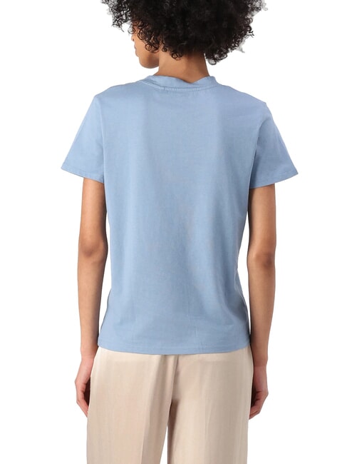 CLASSIC FIT LOGO T-shirt with logo blue ribbon - T-shirt