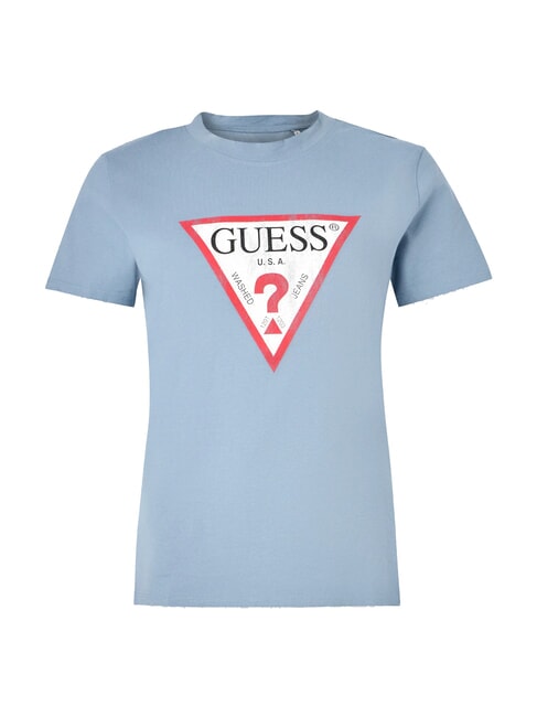 CLASSIC FIT LOGO T-shirt with logo blue ribbon - T-shirt