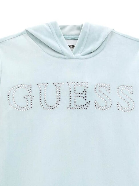 MINI ME Chenille sweatshirt with rhinestone logo seafoam mist - Baby Sweatshirt